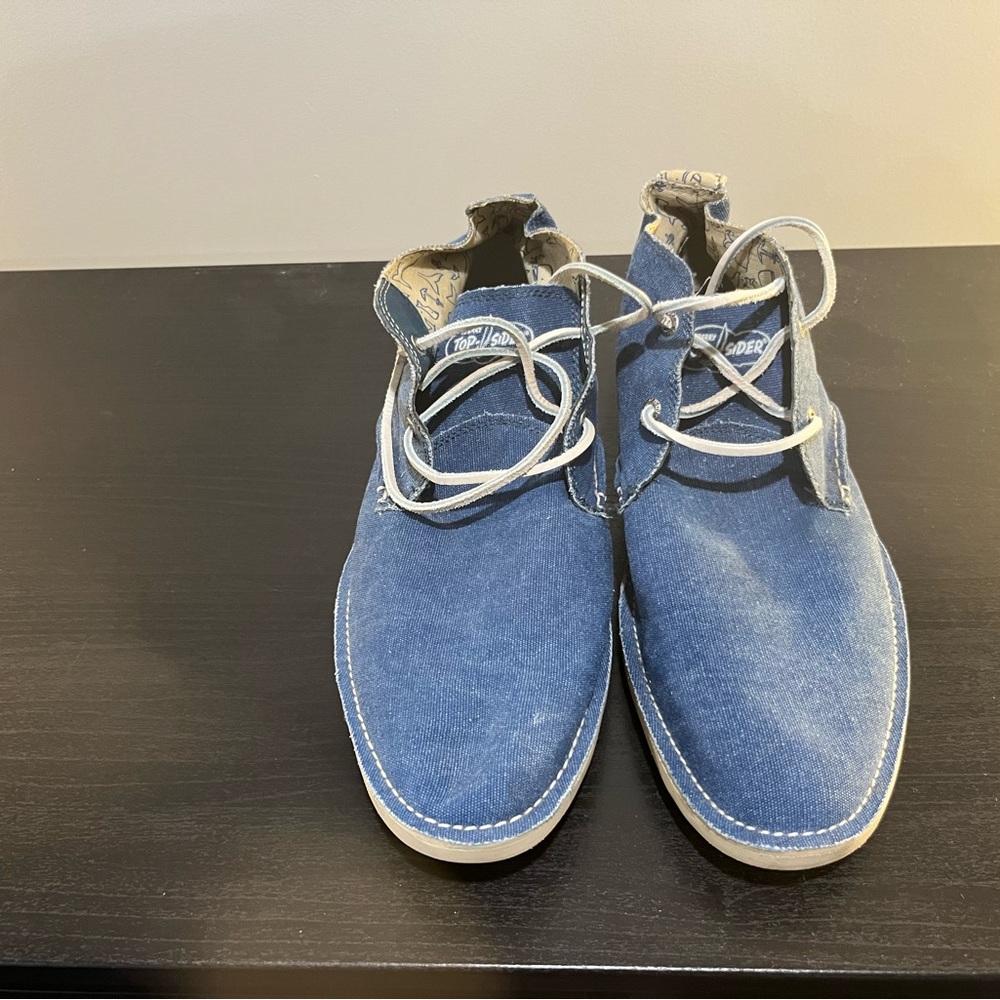 Sperry top sider canvas denim chukka